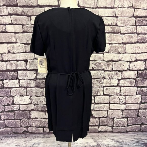 Dawn Joy II NWT Navy Faux Coat Dress Size 14P - Picture 6 of 8